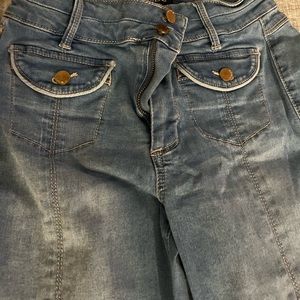 Vintage Bebe button fly jeans , flare on